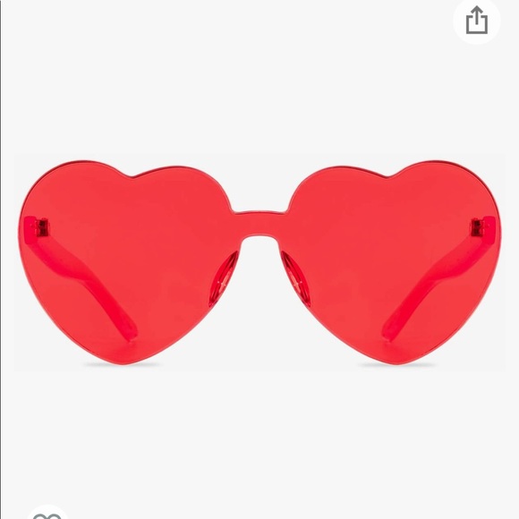 Red heart sunglasses - Picture 5 of 6